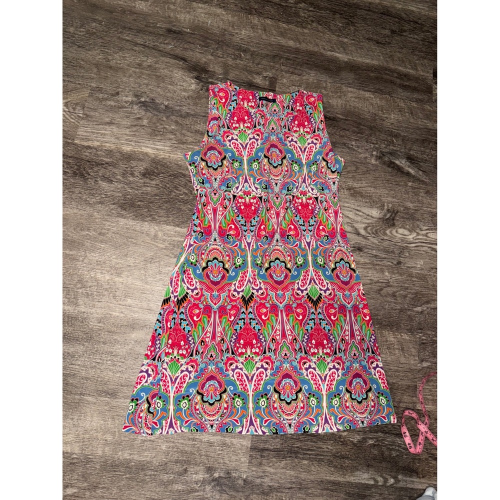Tommy Hilfiger Girls Sleeveless Dress Size 12 Colorful Paisley‎ Print